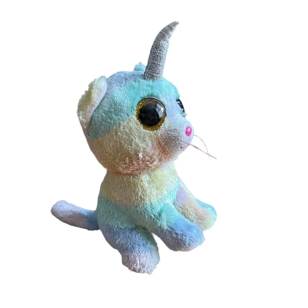 TY Silk Beanie Boos Heather Cat‎ Unicorn UniCat Plush Stuffed Animal Toy Pastel